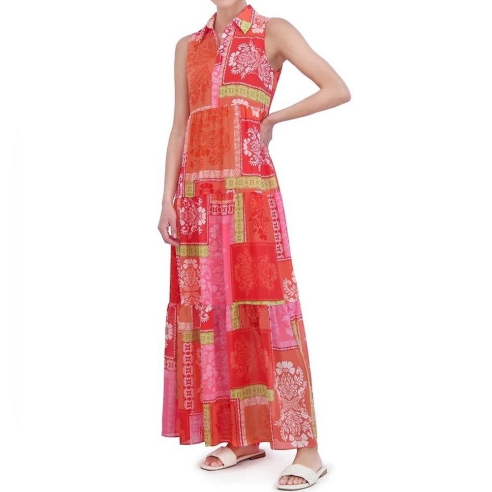 Jessica Howard patchwork maxi dress